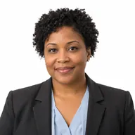 Maya Bennett desk portrait